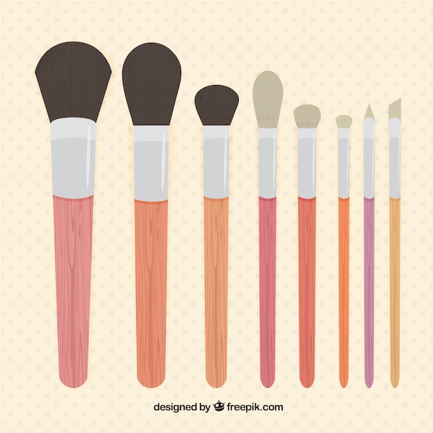 Makeup brushes