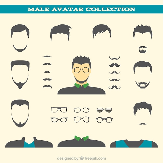 Male avatar collection