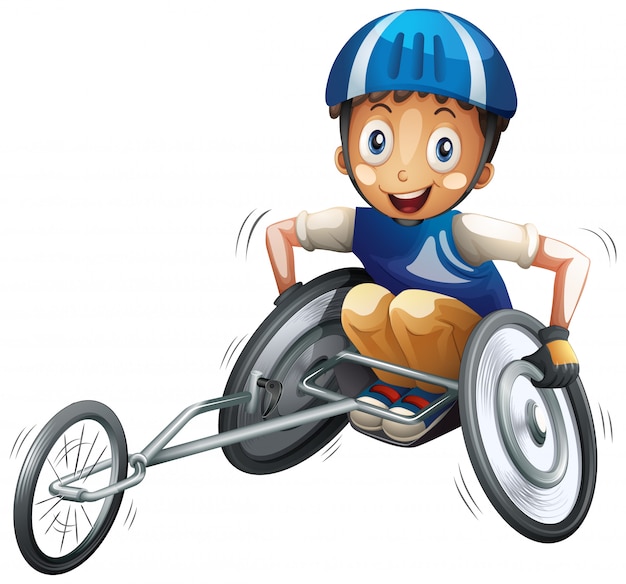 Free Vector male wheelchair athlete character