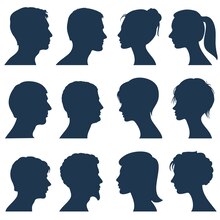 Face silhouettes