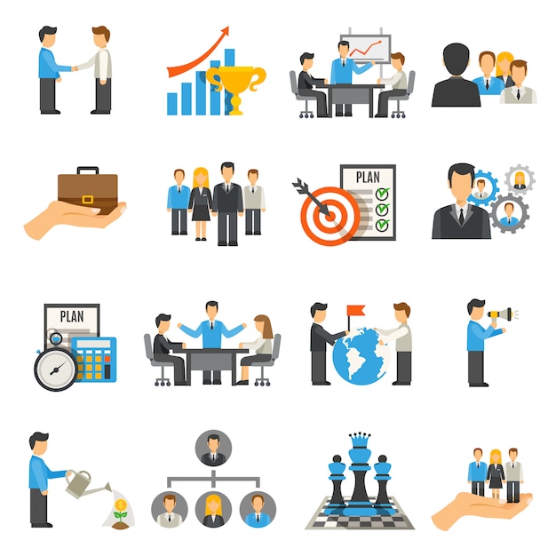 Management Icons Set