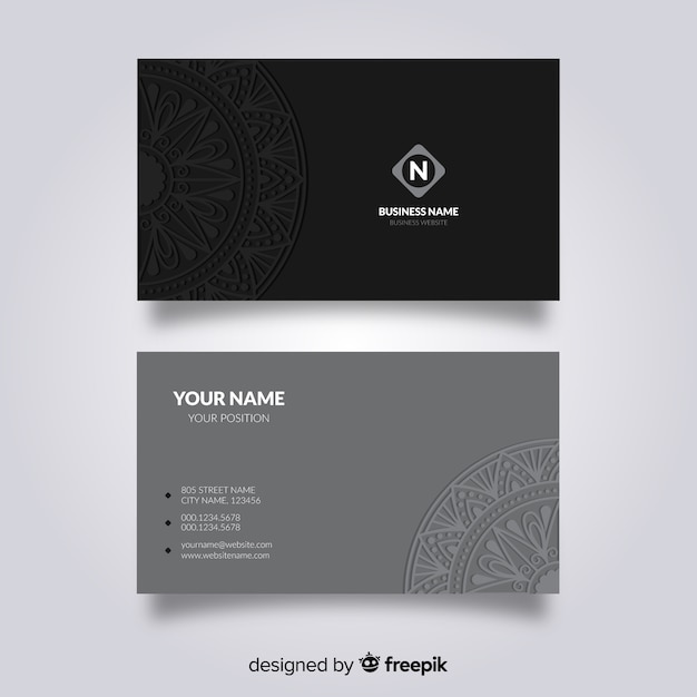 Mandala business card design