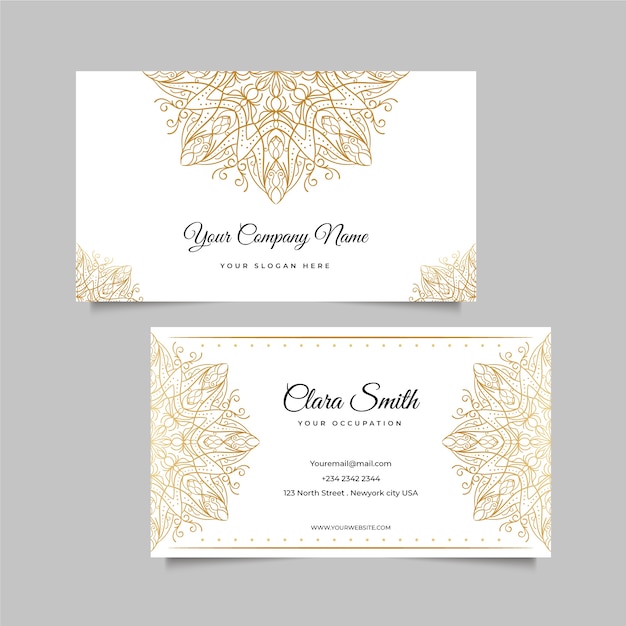 Mandala business card template