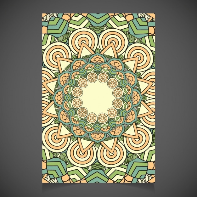 Free Vector mandala card design