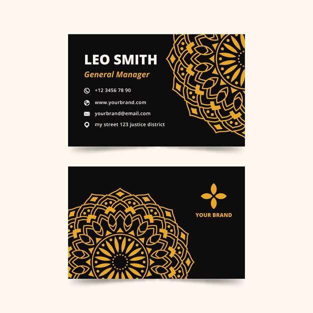 Mandala concept for business card