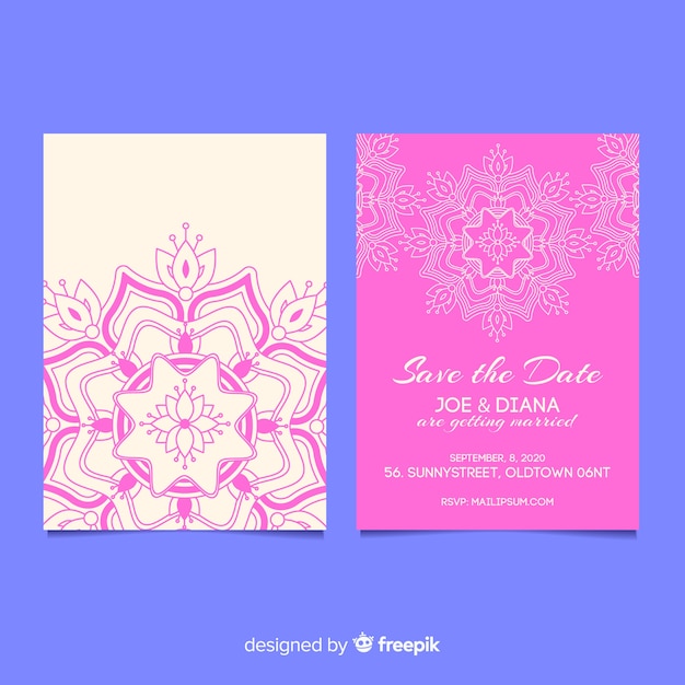 Mandala concept invitation