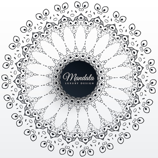 Free Vector mandala decoration design pattern background