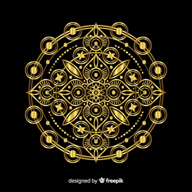 Free vector mandala decorative background