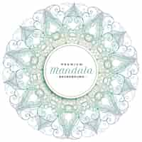 Free vector mandala floral art decorative design