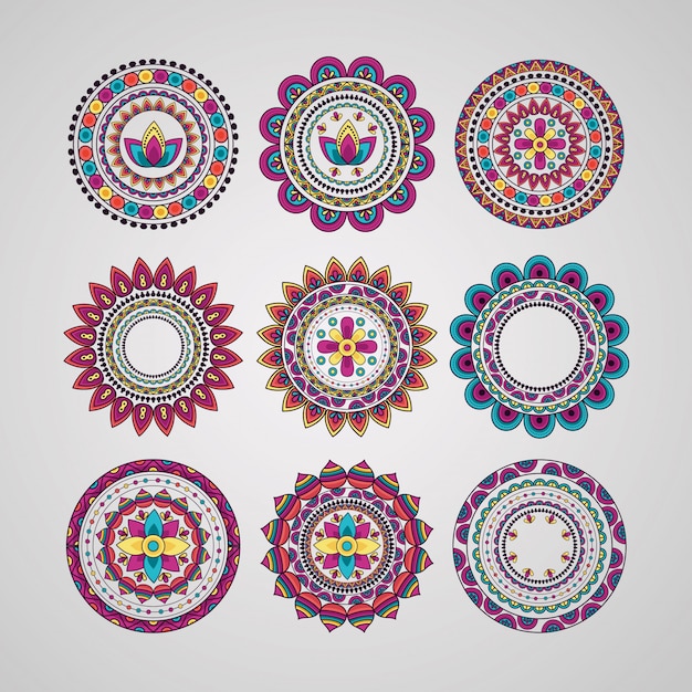 Mandala floral decoration ethnic