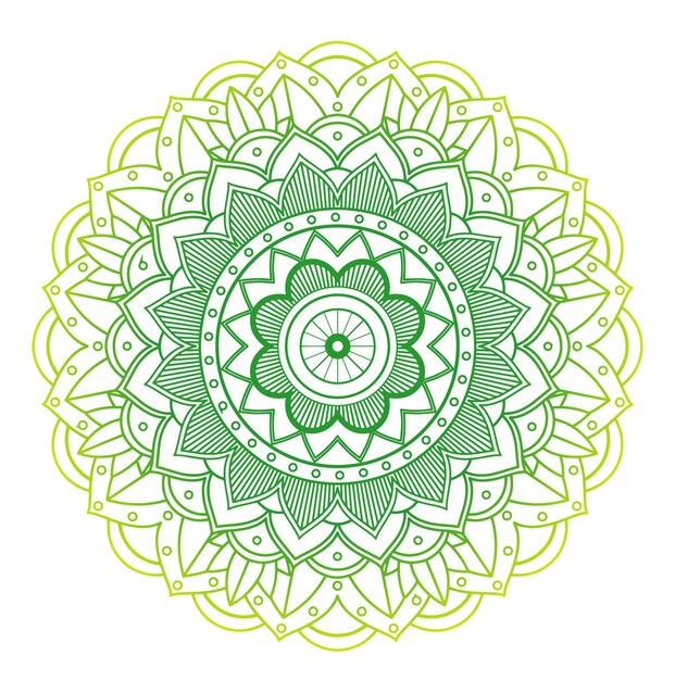 Mandala patterns on isolated background