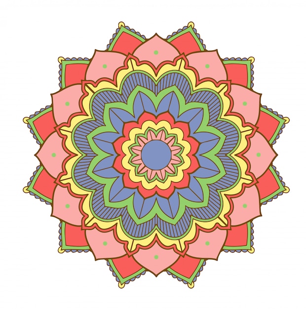 Mandala patterns on white