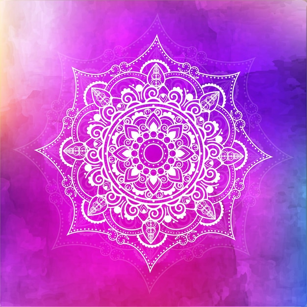 Mandala watercolor background