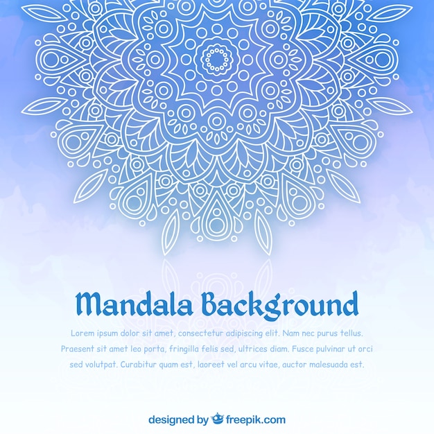 Free vector mandala with gradient background