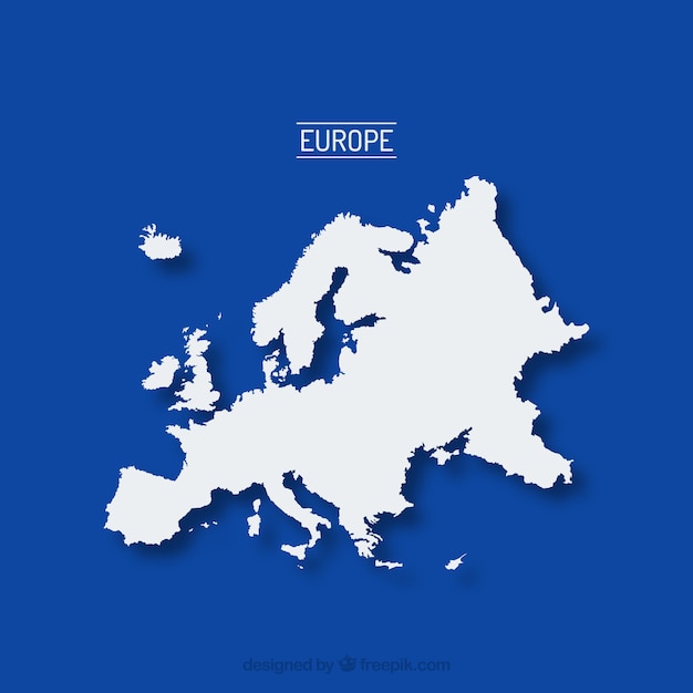 Free Vector map of europe