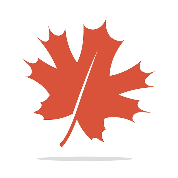 Free vector maple leaf flat style