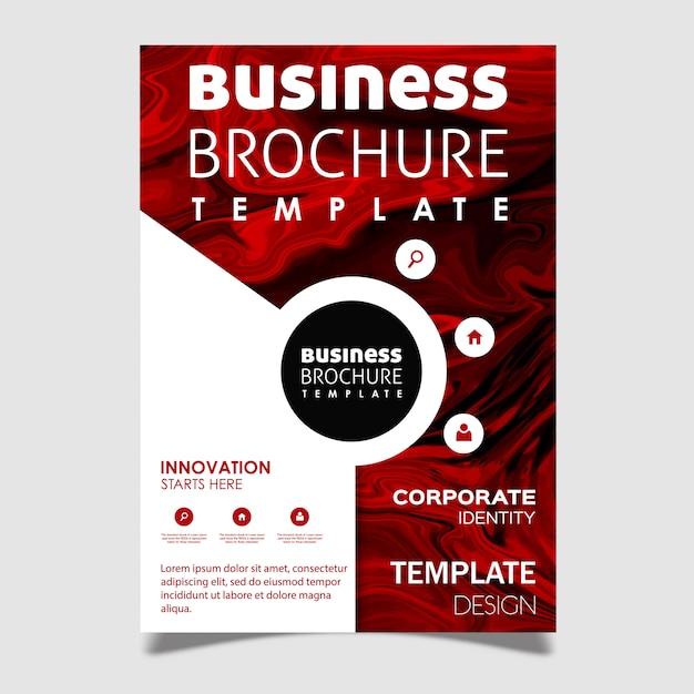 Marble Texture Business Brochure Design