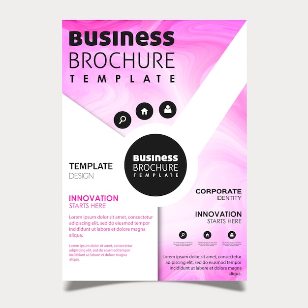 Marble Texture Business Brochure Design