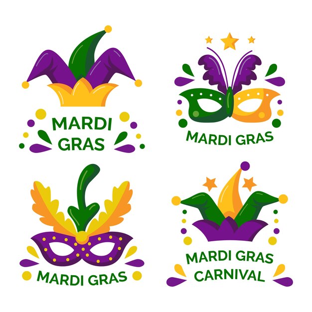 Mardi gras badge collection