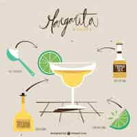 Free vector margarita recipe