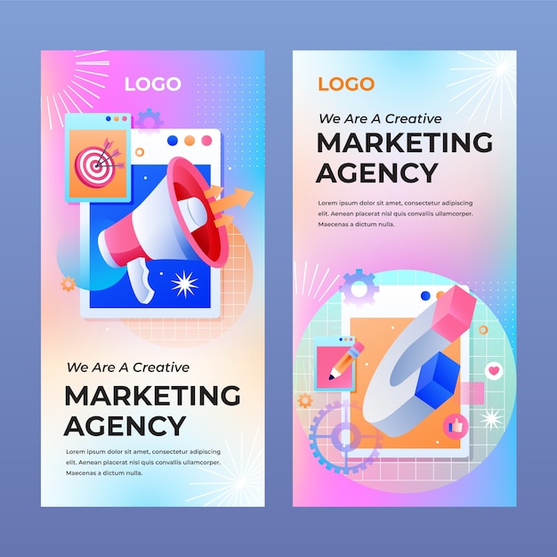 Marketing agency template design