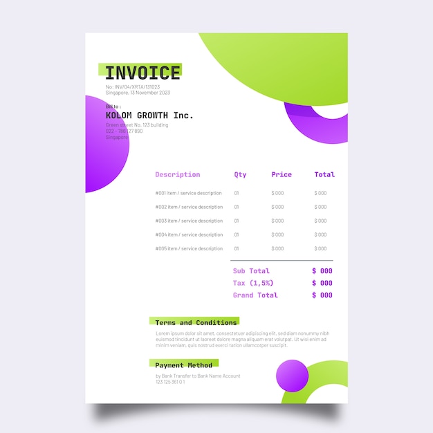 Marketing agency template design