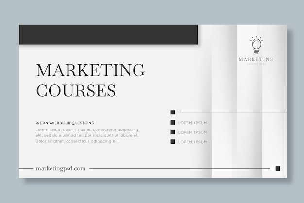 Marketing business banner template