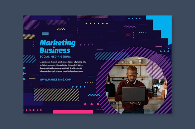 Marketing business banner template