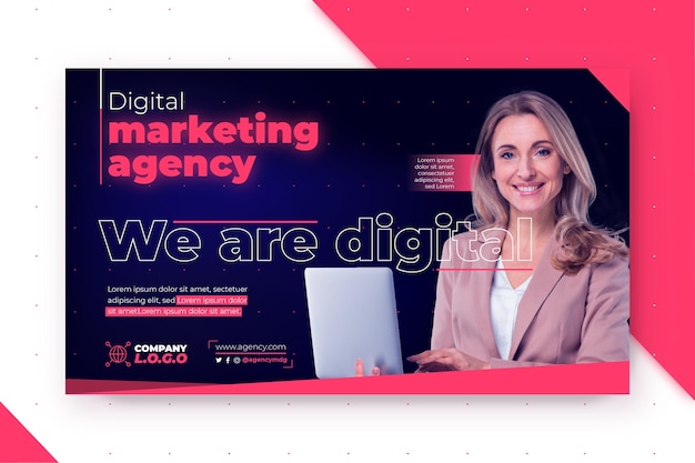 Marketing business banner template