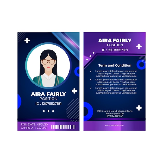 Marketing business id card template