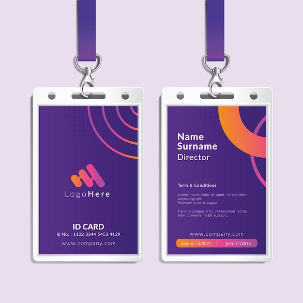 Marketing business id card template