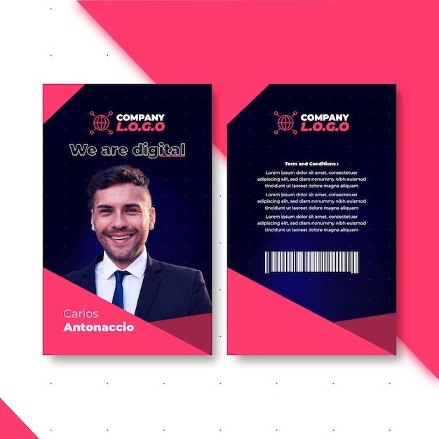 Marketing business id card template