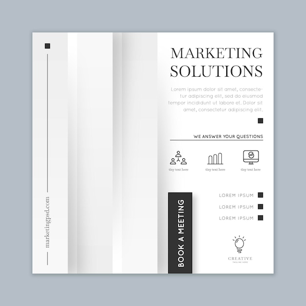 Marketing business square flyer template