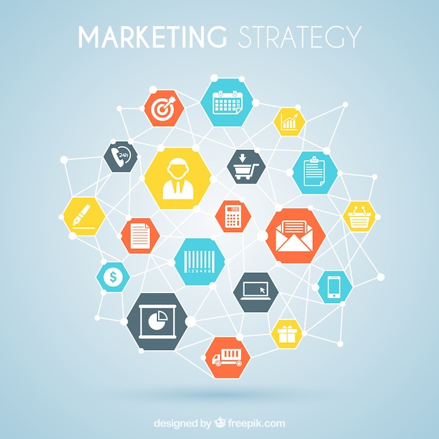 Free Vector marketing strategy graphic