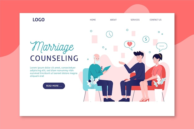 Marriage counseling landing page