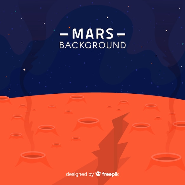 Free Vector mars background with crevice