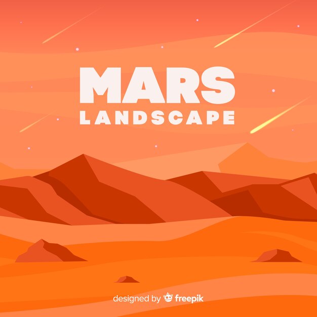 Mars landscape background