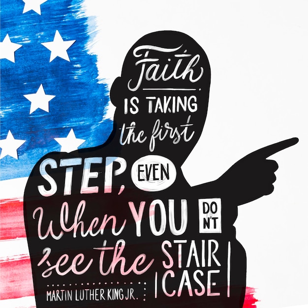 Martin luther king day - lettering