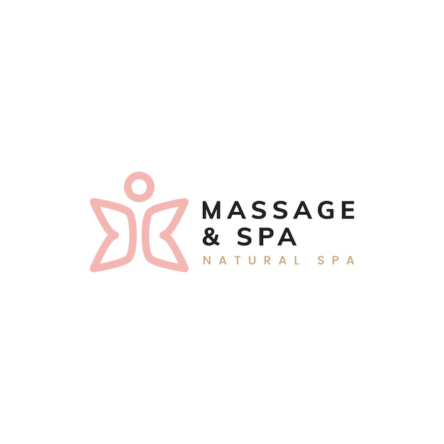 Massage and spa healthy life logo vector