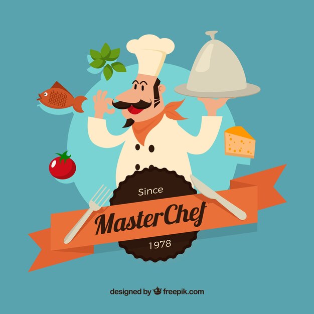 Master chef illustration