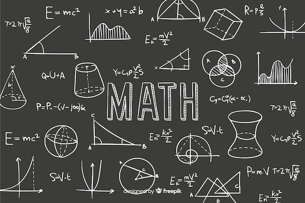 Free Vector math background