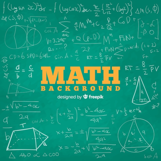 Free vector math chalkboard background