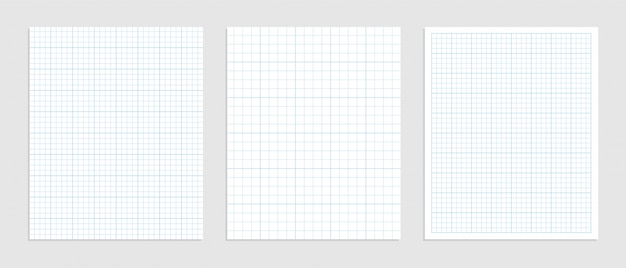 Mathematical graph paper set for data representation