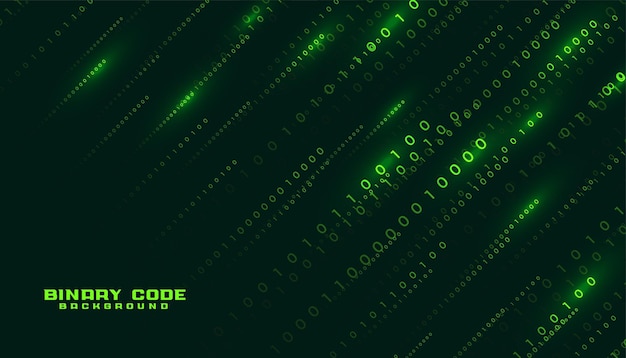 Free Vector matrix style binary code digital background with zero and one digits