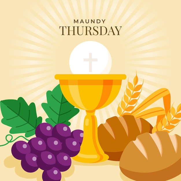 Maundy thursday illustration