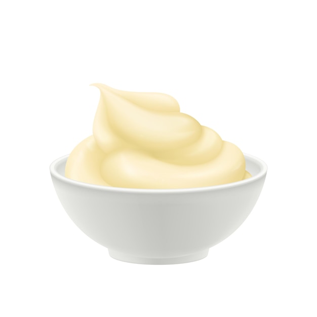 Mayonnaise Bowl Illustration