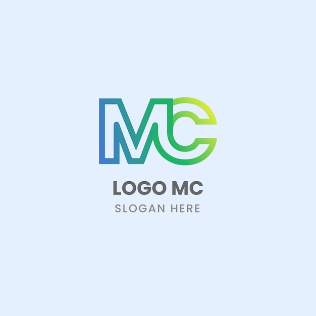 Free Vector mc business logo design