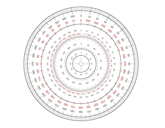 Free vector measuring circle scale level indicator measurement acceleration circular meter round meter