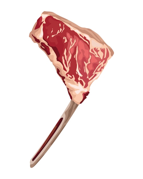 Free Vector meat product chop icon isolated