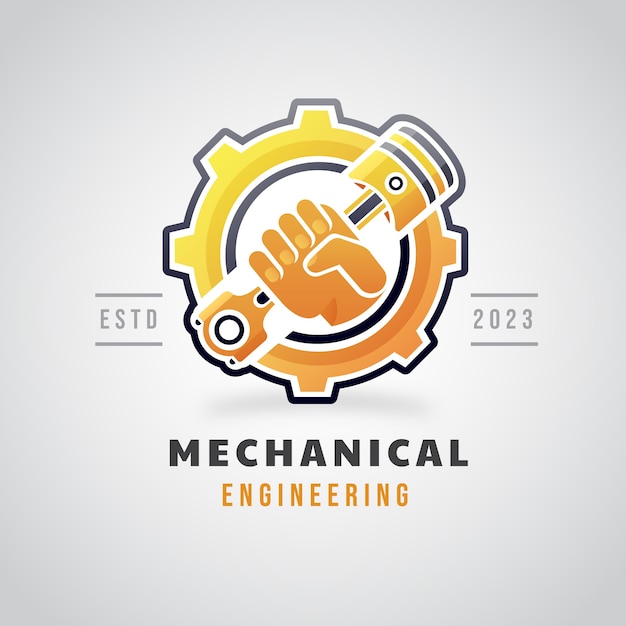 Free vector mechanical engineering logo design